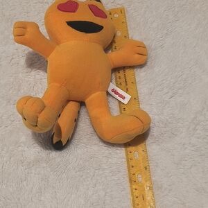 Heart Eyes Emoji Plush Toy - Orange